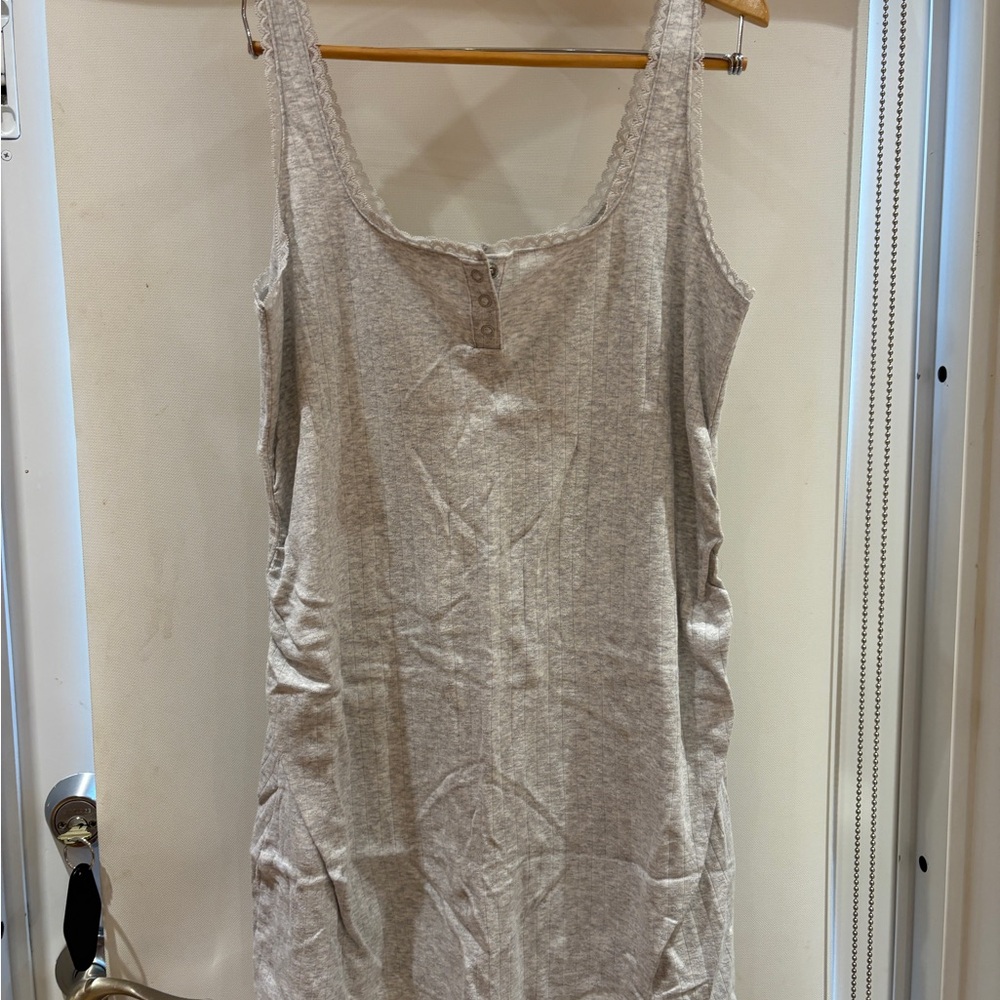 Old Navy Gray Maternity Pajama Romper
